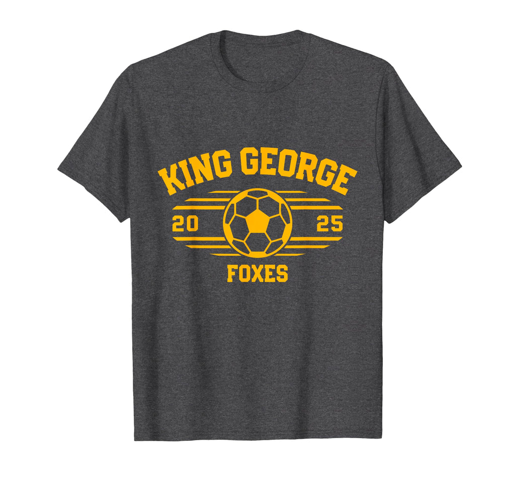King George Foxes Soccer Ball 2025 Hs T-Shirt - Streetwear Style Unisex