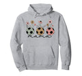 Soccer Mama Mom Wildflower Floral Spring Hoodie - Graphic Print for Adults