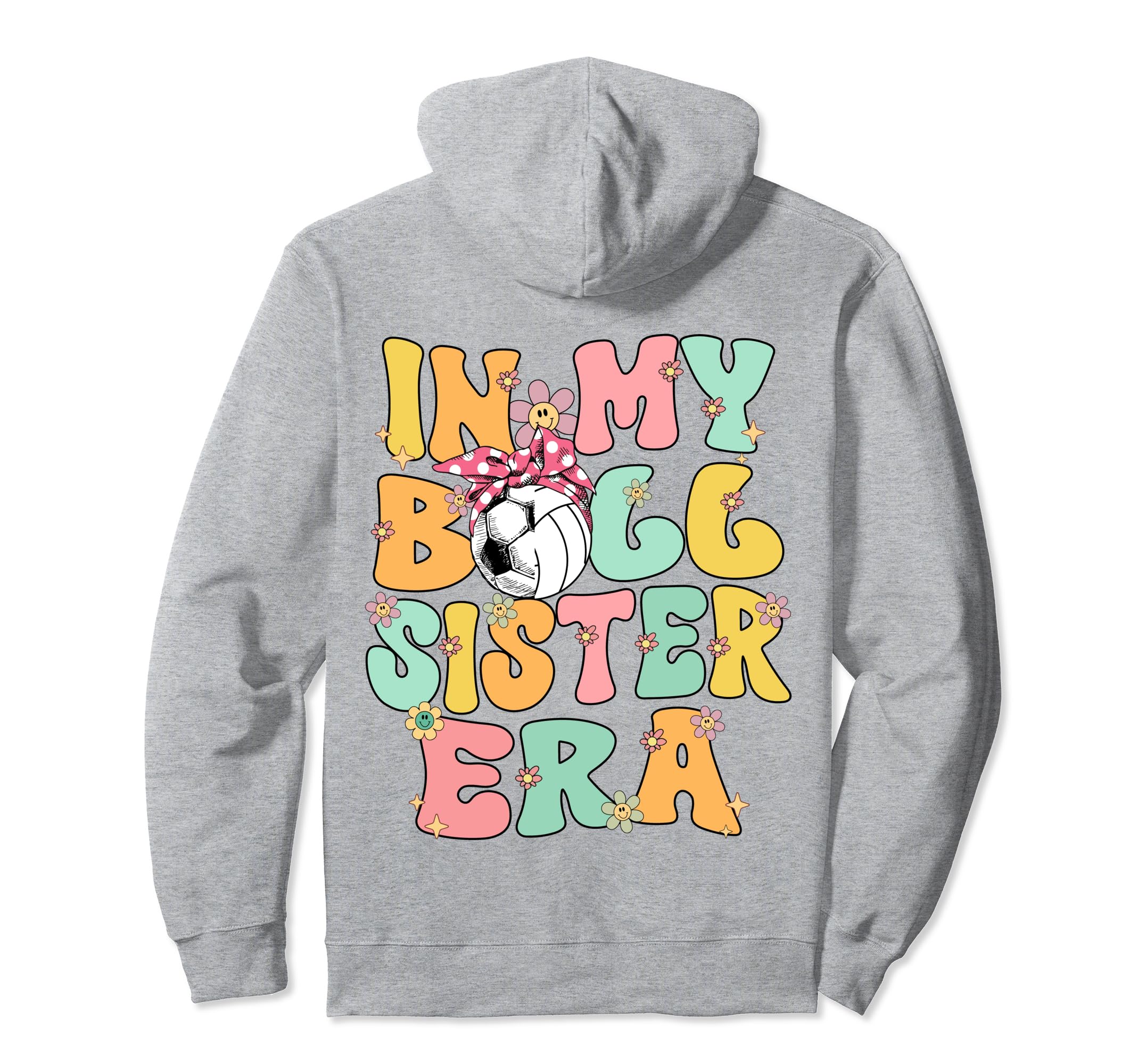My Ball Sister Era Groovy Soccer Hoodie - Unique Graphic for Adults