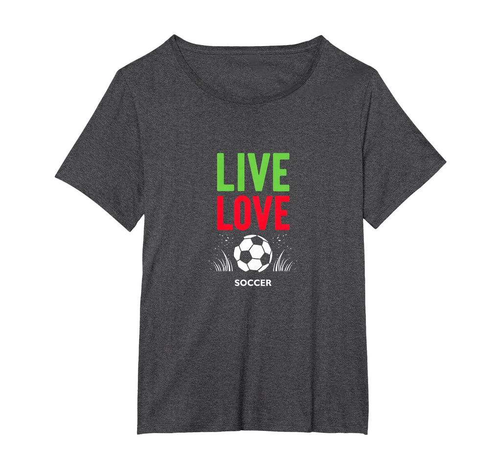 Live Love Soccer Inspiring Sports Fan Gift T-Shirt - Trendy Graphic Unisex