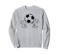 Soccer Goalie Funny Soccer Sports Sweatshirt - Minimalist Print Unisex