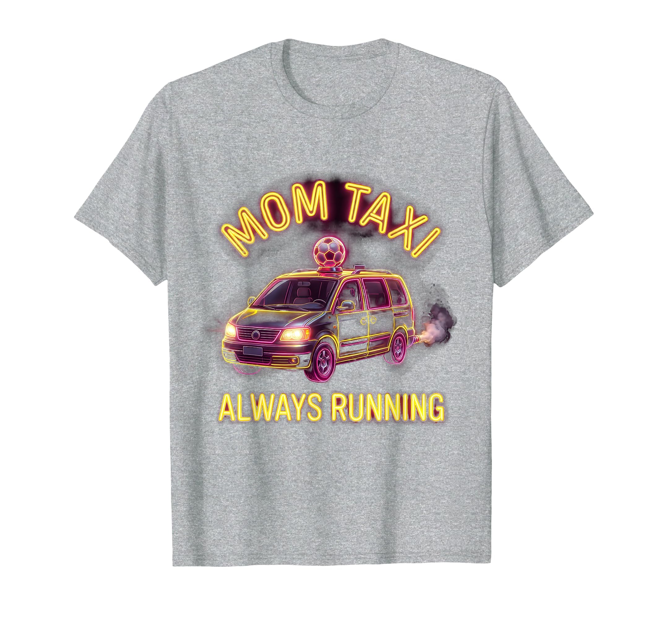 Soccer Mom Taxi Always Running Funny T-Shirt - Custom Art Print for Adults