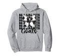 Be Goals Soccer Coquette Bow Hoodie - Streetwear Style Unisex