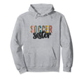 Soccer Sister Leopard Cheetah Trendy Hoodie - Fun Novelty Design for Adults