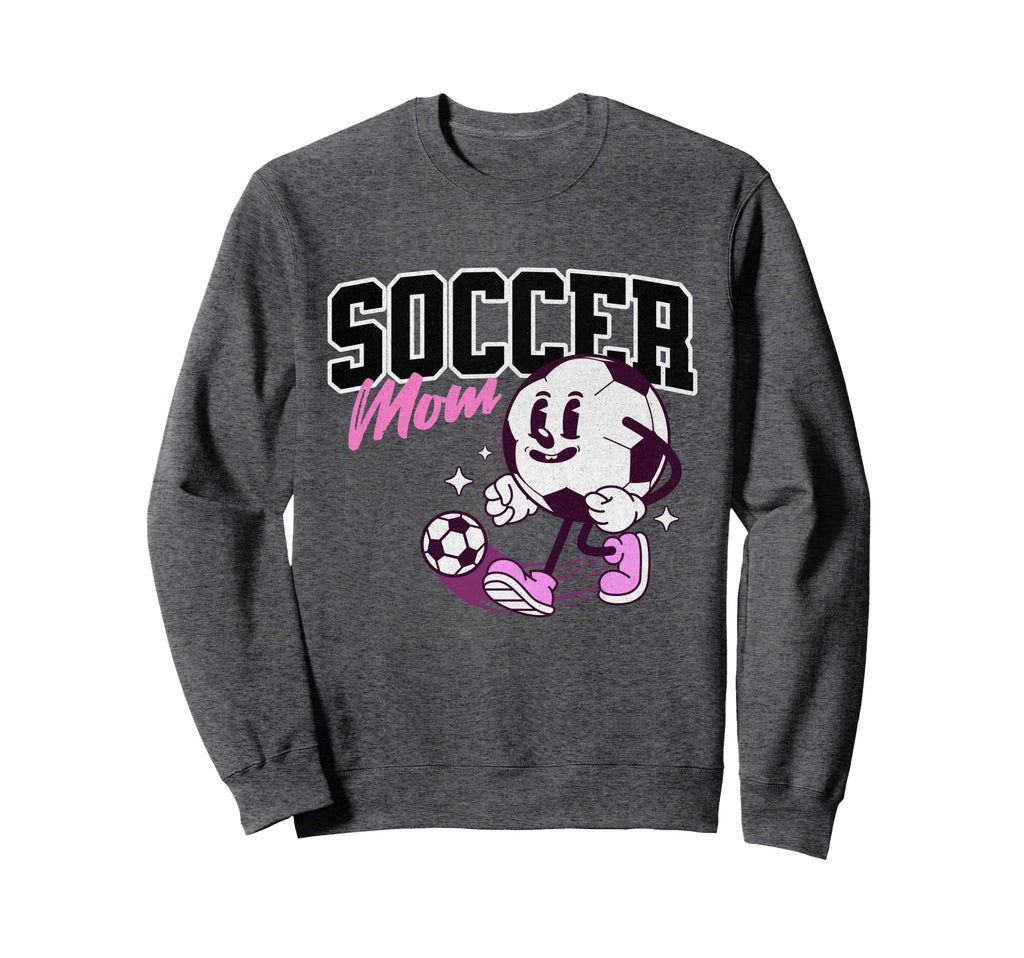 Soccer Mom Cartoon Sweatshirt - Aesthetic Graphic Unisex