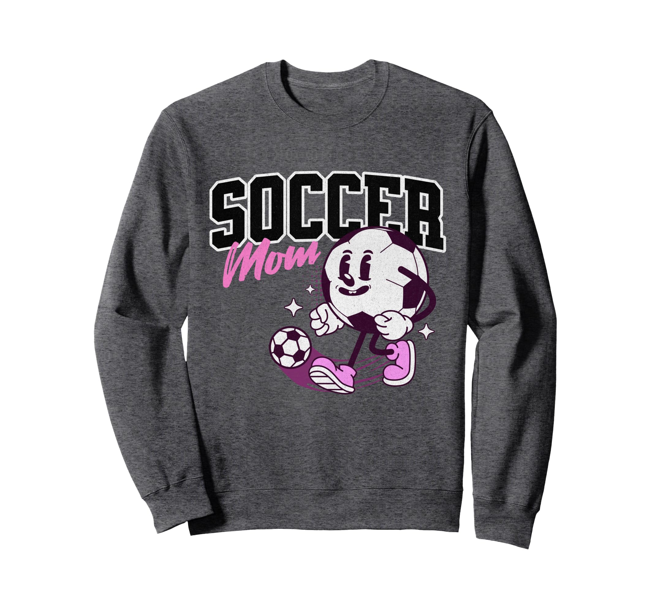 Soccer Mom Cartoon Sweatshirt - Aesthetic Graphic Unisex