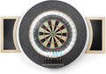 Dart Board Cabinet Set with LED Light; Bristle Dartboard, Built in LED Light, Darts and Chalkboards