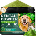 Dog Dental Powder, Dog Teeth Cleaning Powder with Natural Herbal Blend & Postbiotics, Dog Teeth Cleaning, Targets Tartar & Reduces Plaque & Bad Breath for Dogs & Cats, Mint -150Grams