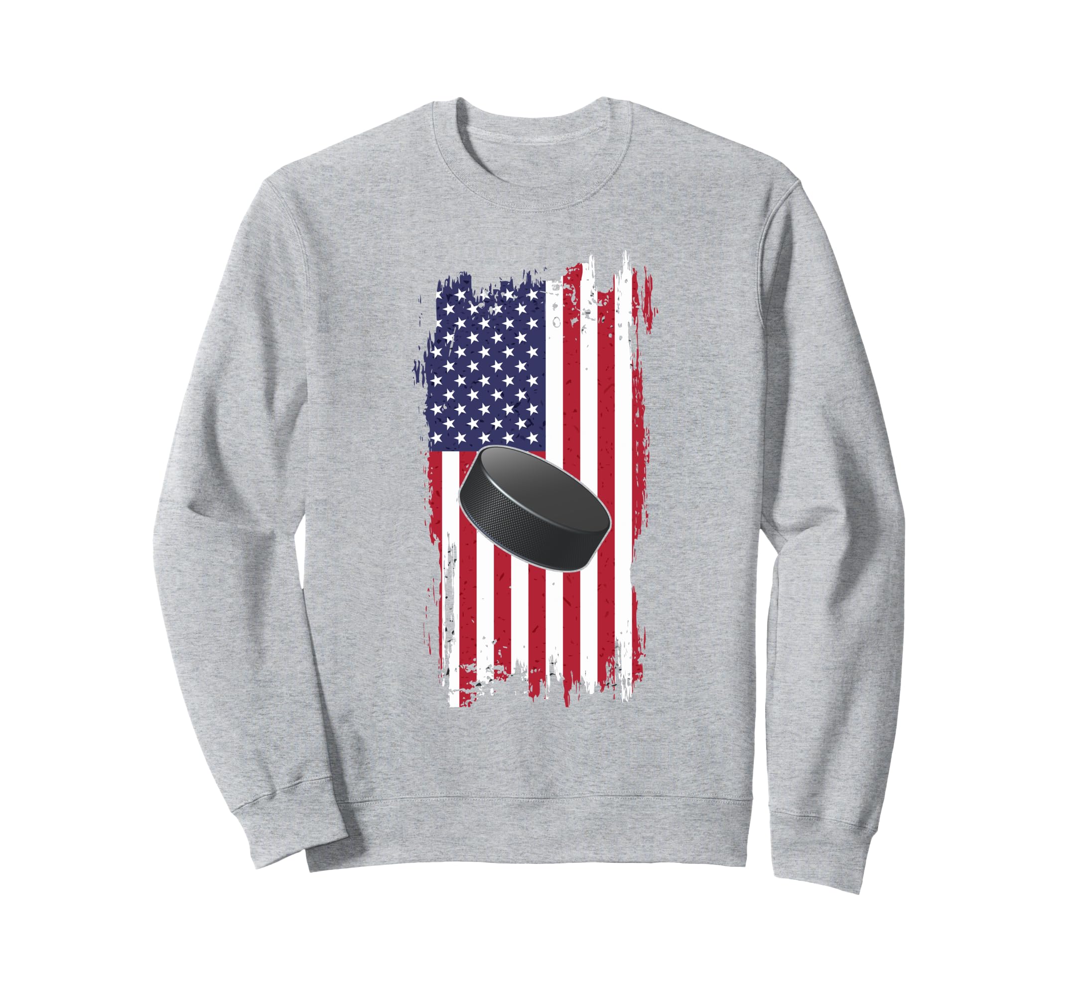 Patriotic Ice Hockey Snow Sports Sweatshirt - Aesthetic Graphic for Adults