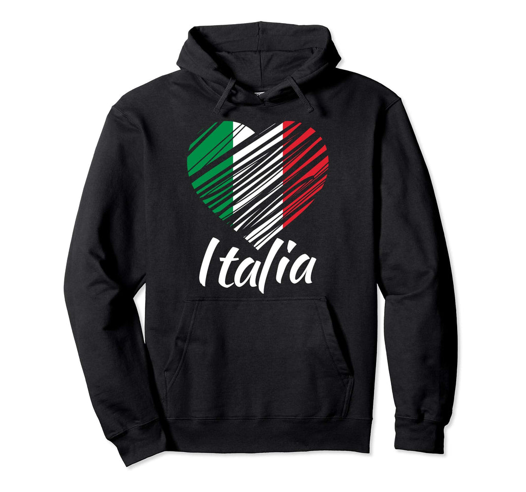 Proud Italian Italia Italian Heart Hoodie - Fun Novelty Design for Adults
