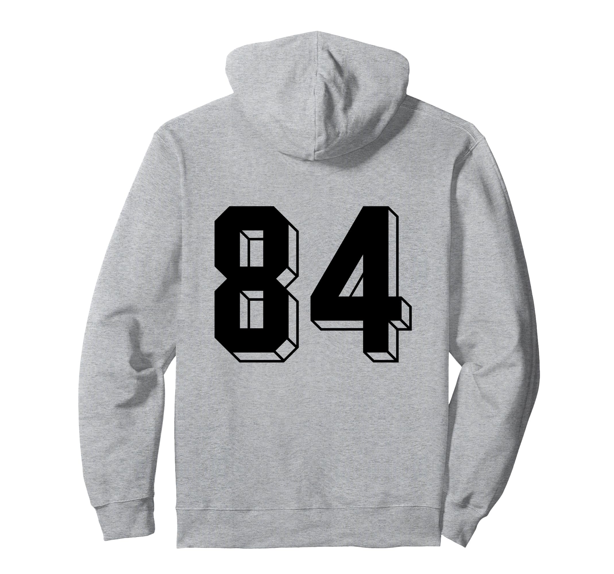 Number 84 Backside 80S 90S Team Hoodie - Custom Art Print for Adults