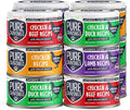 Chicken Recipe in Broth, Shredded Wet Cat Food, Variety Flavor Pack: Chicken, Lamb, Duck, Beef; Grain-Free Protein, Non-GMO