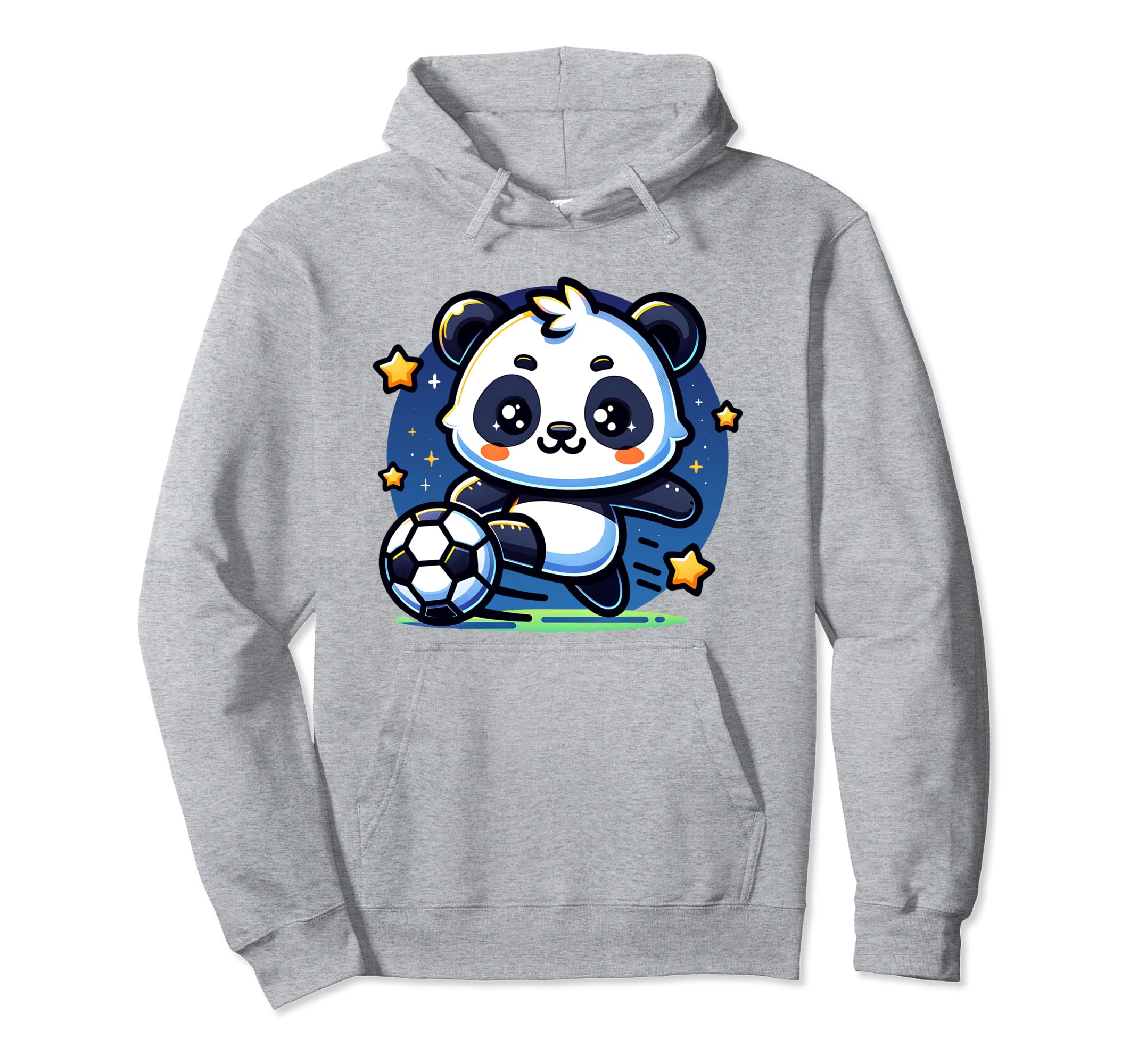 Panda Soccer Player Kicking Soccer Hoodie - Fun Novelty Design Men Women