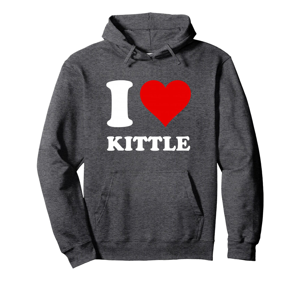 Red Heart I Love Kittle Hoodie - Novelty Apparel Men Women