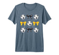 Soccer Ball Bows Womens Soccer Player T-Shirt - Novelty Apparel Unisex