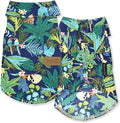 Parisian Pet Unisex Amazonia Shirt - Leafy Beach Outfit for Dogs - Cotton Summer Clothes - Stylish Hook and Loop Closure Costume - Machine Washable Shirts for Small Dogs - XS