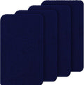 OLANLY Dog Door Mat Set 4-Piece 36x24, Absorbs Moisture and Dirt, Absorbent Non-Slip Washable Doormat, Quick Dry Chenille Mud Mat for Dogs, Entry Indoor Entryway Carpet for Inside Floor, Navy Blue