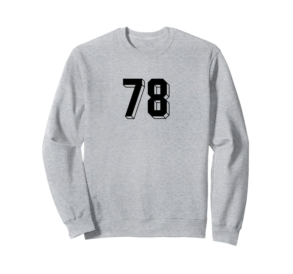 Number 78 80S 90S Soccer Team Jersey Sweatshirt - Aesthetic Graphic Unisex