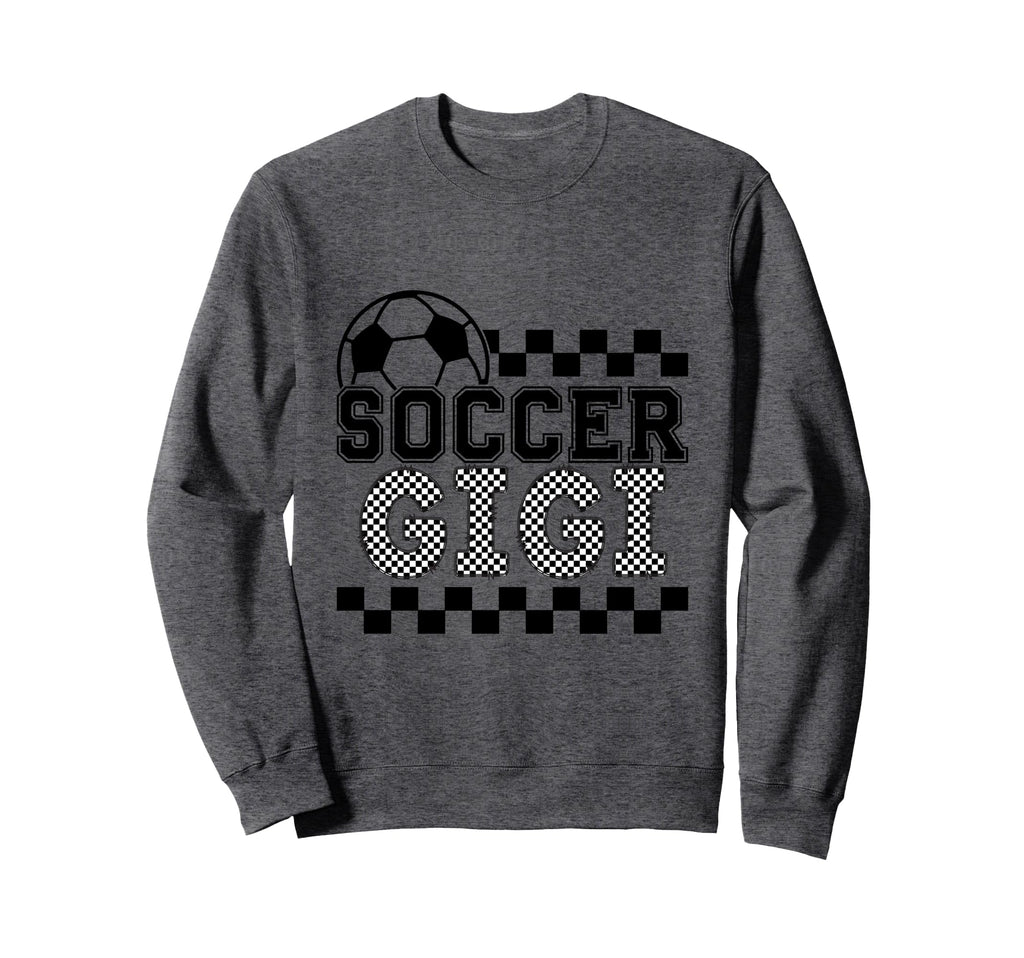Soccer Gigi Checker Checkered Sweatshirt - Custom Art Print Men Women
