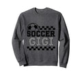 Soccer Gigi Checker Checkered Sweatshirt - Custom Art Print Men Women