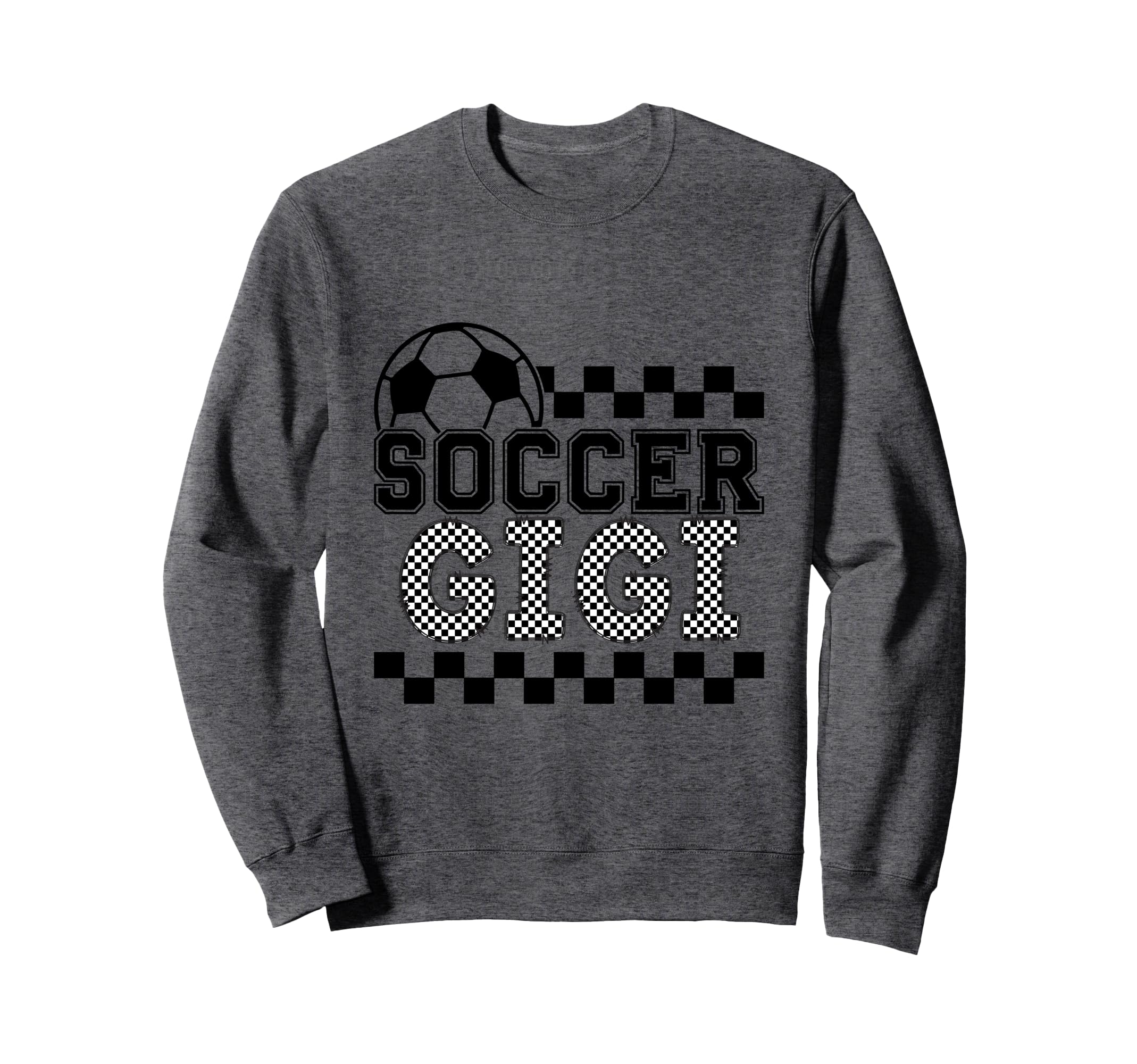 Soccer Gigi Checker Checkered Sweatshirt - Custom Art Print Men Women