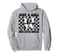 Just Who Loves Soccer Coquette Bow Hoodie - Casual Everyday Wear Men Women