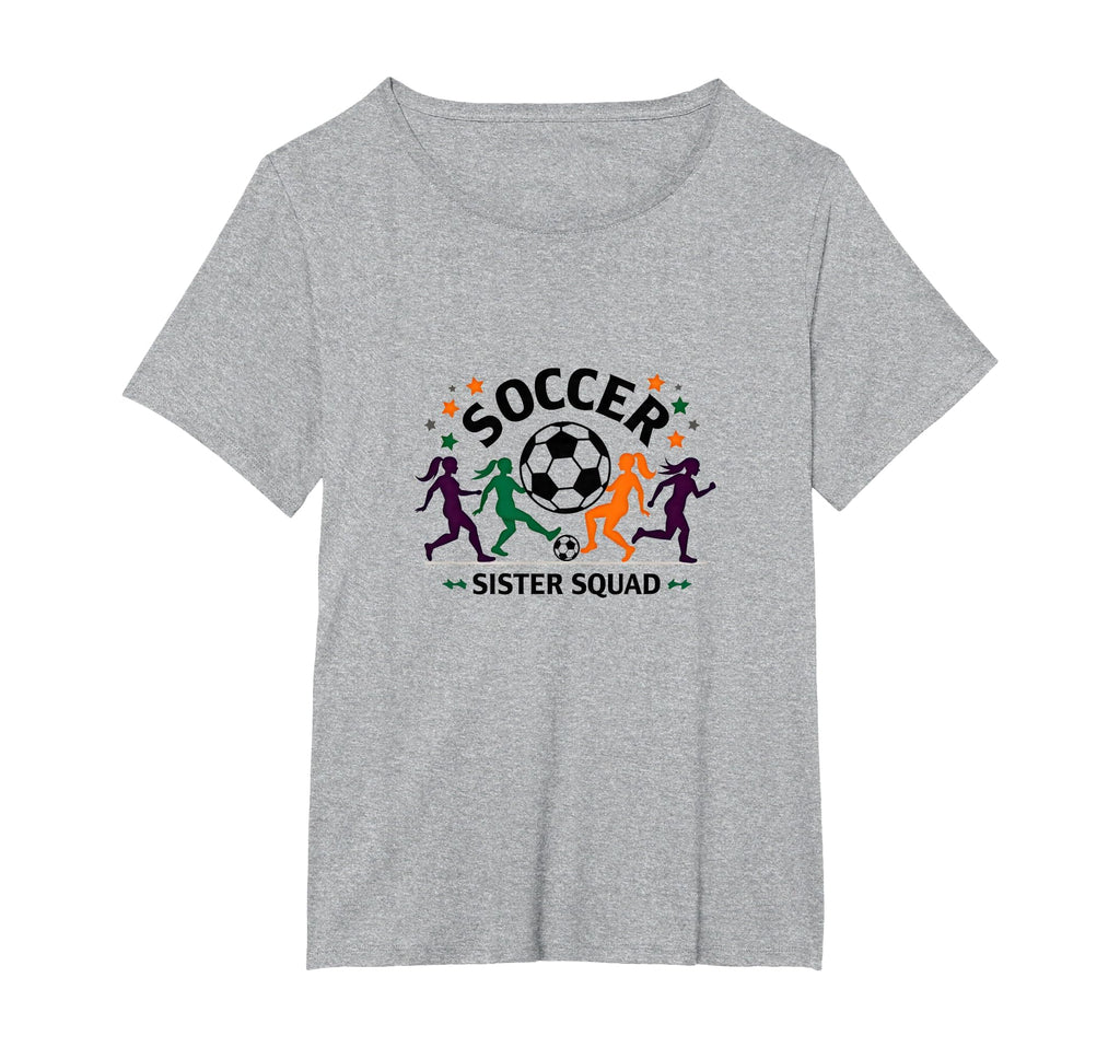 Soccer Sister Squad Team Spirit Sporty T-Shirt - Unique Graphic Men Women