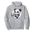 Panda Soccer Player Kicking Soccer Ball Hoodie - Trendy Graphic Unisex