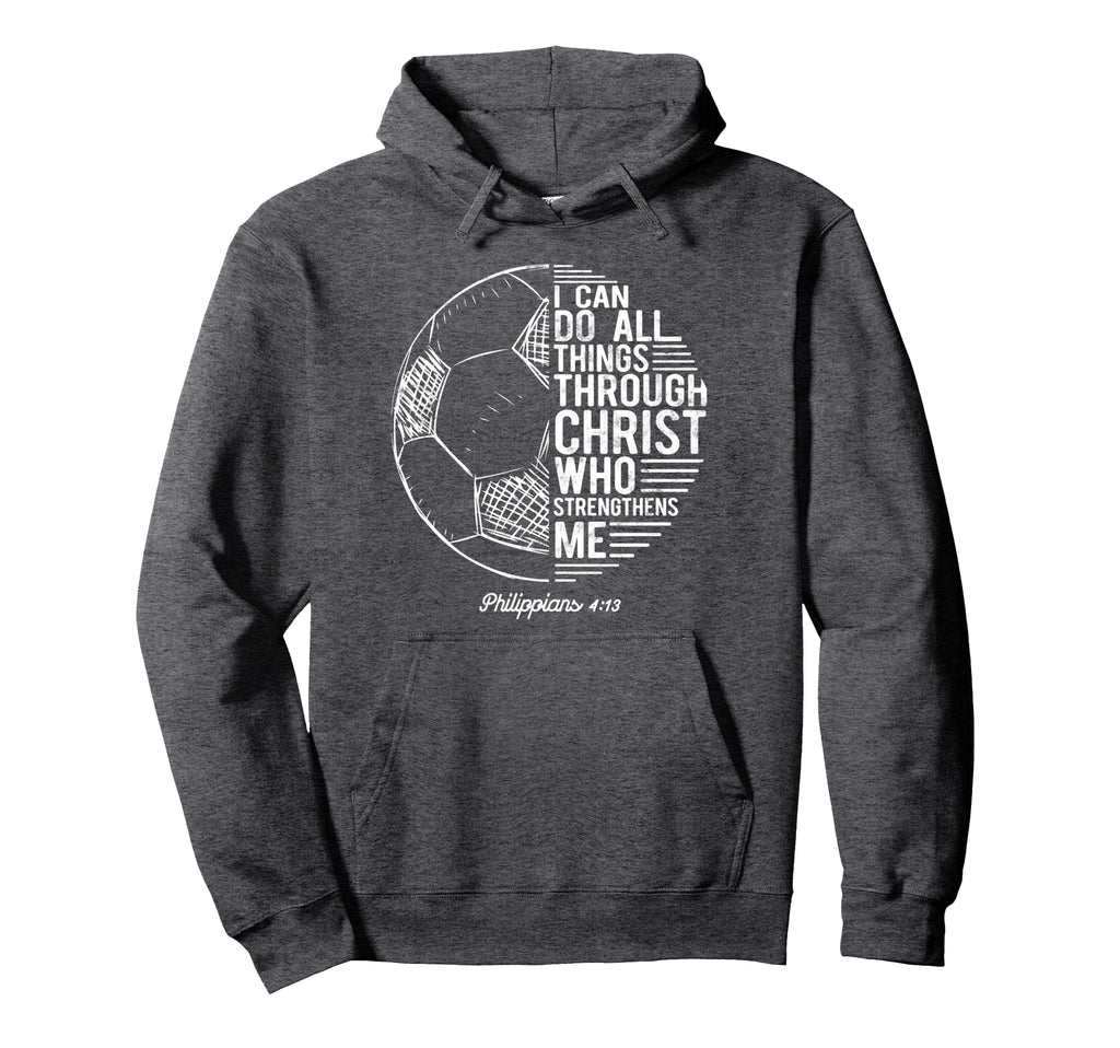 Christian Soccer I Can Do All Things Hoodie - Graphic Print for Adults