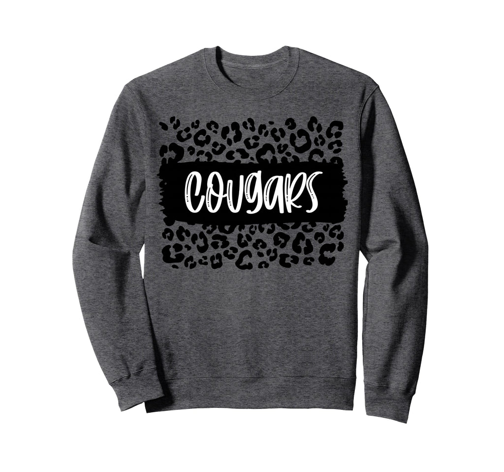 Cougars Team Mascot School Spirit Sweatshirt - Streetwear Style for Adults