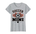 Soccer Nini Leopard Heart Soccer Ball T-Shirt - Aesthetic Graphic Men Women