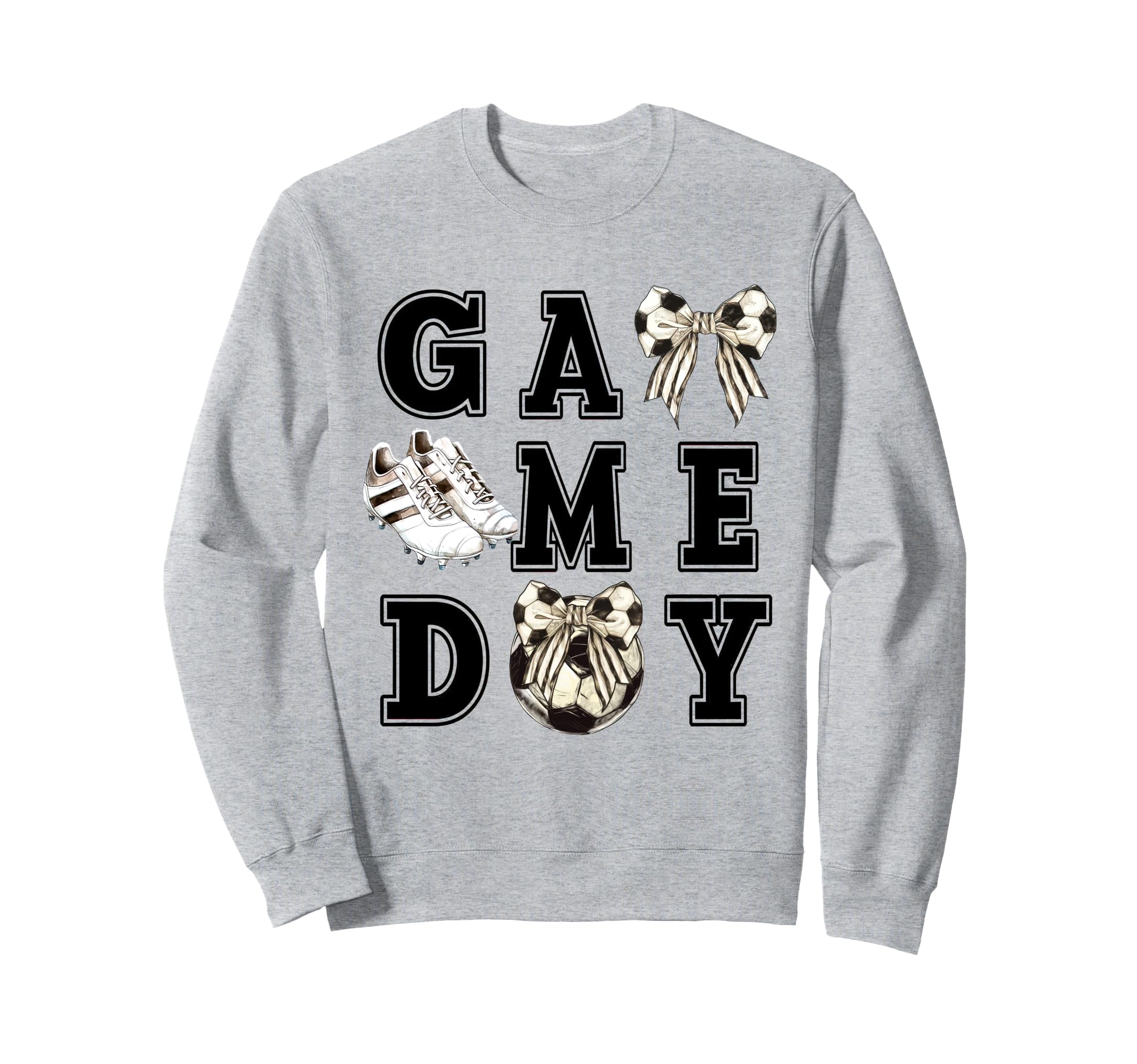 Coquette Bow Sports Parent Game Sweatshirt - Minimalist Print Men Women