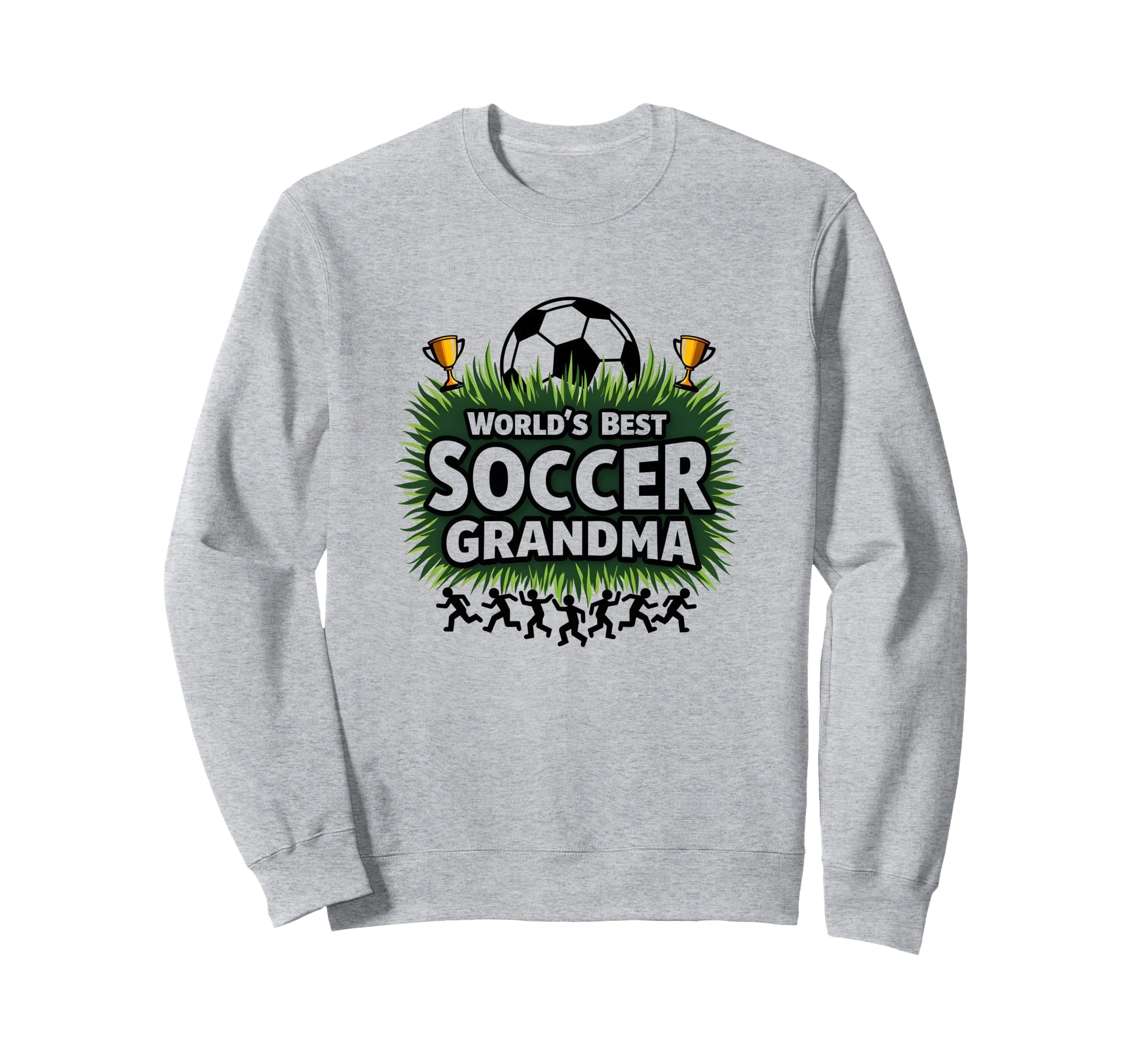 Worlds Best Soccer Grandma Sweatshirt - Custom Art Print for Adults