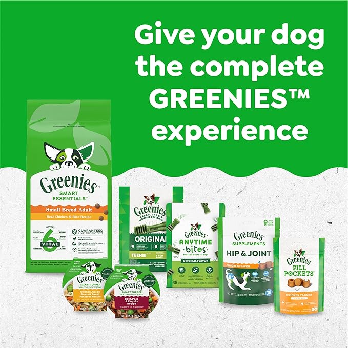 Greenies Petite Dental Dog Treats, Sweet Potato Flavor, 36 oz. Pack (60 Treats)