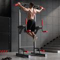 SogesPower Power Tower Pull Up Bar Station Multi-Function Pull Up Bar Stand for Home Gym, Adjustable Height Pull Up Dip Station Dip Bar Strength Training Fitness Equipment,Up to 500LBS