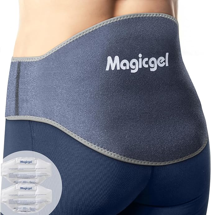 Magic Gel Ice Packs for Injuries Reusable - 2X Ice Pack for Back - Soft Compress for Hot or Cold Therapy - Lower Back Support - Soft Pad for Lower Lumbar, Sciatica, Tailbone