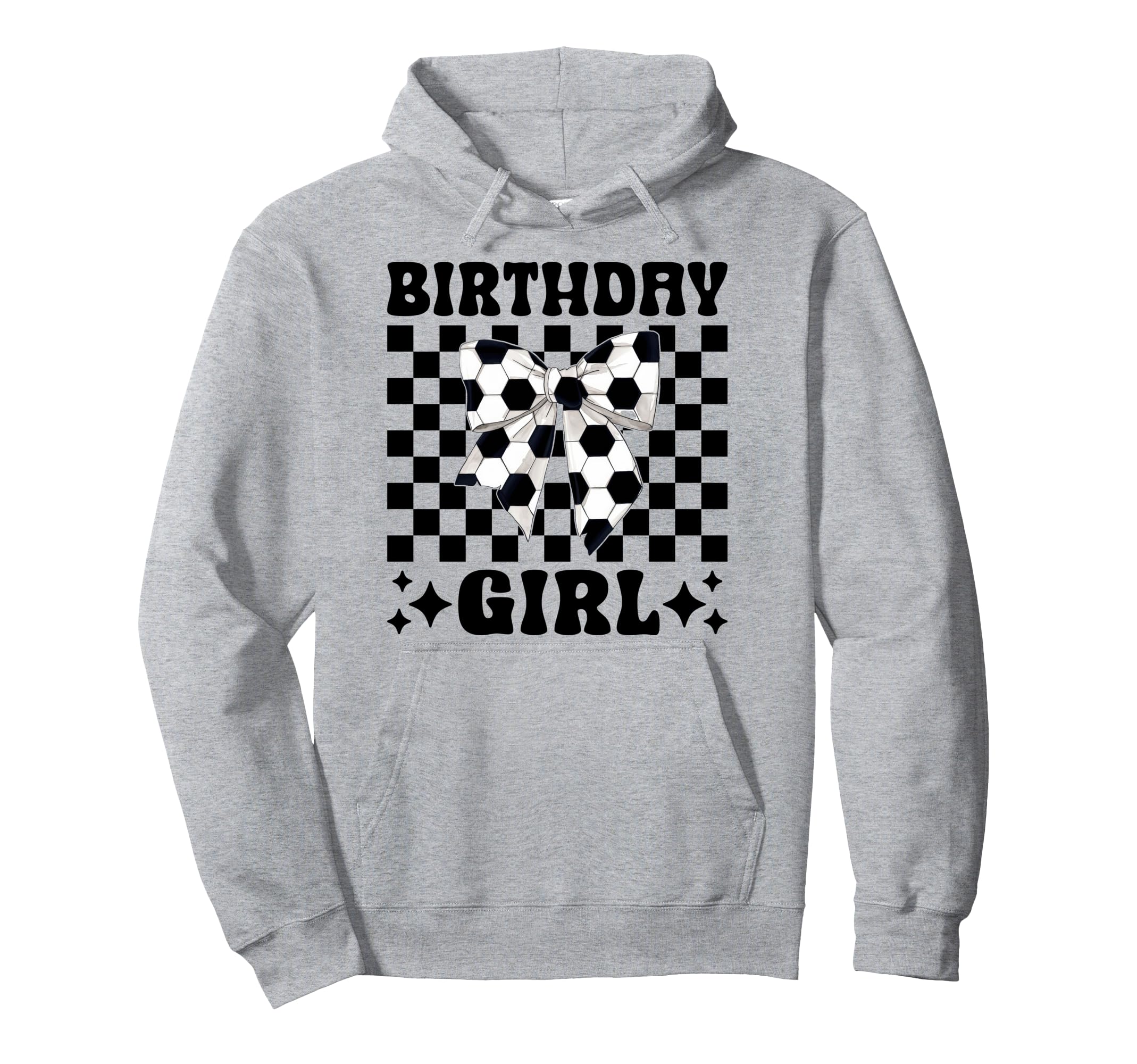 Birthday Soccer Coquette Bow Hoodie - Trendy Graphic Men Women