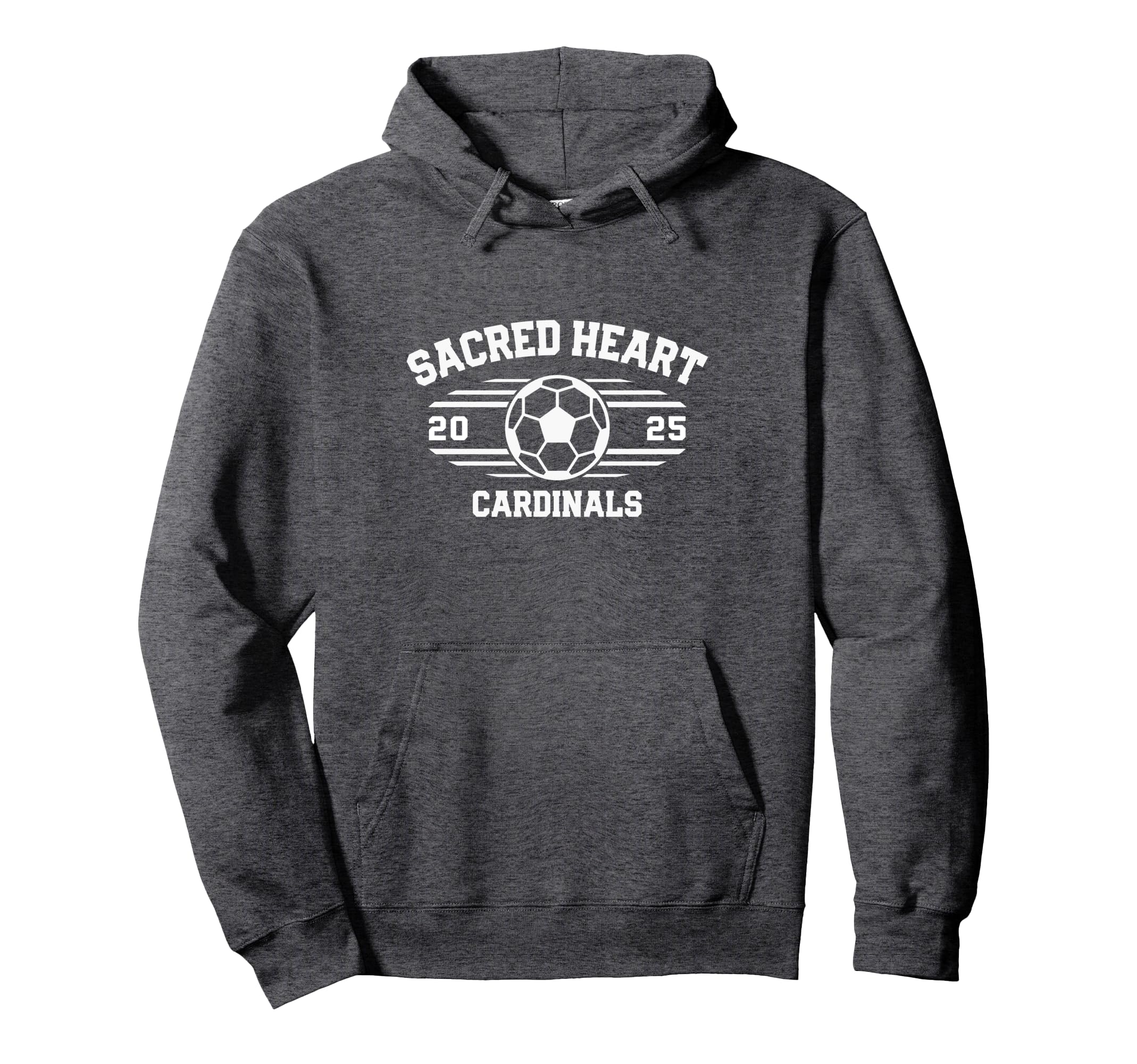 Sacred Heart Cardinals Soccer Ball 2025 Hoodie - Graphic Print for Adults