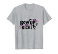 Bow Up Kick It Soccers Motivational T-Shirt - Aesthetic Graphic Unisex