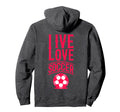Funny Soccer Sayings Matchday Live Hoodie - Fun Novelty Design for Adults