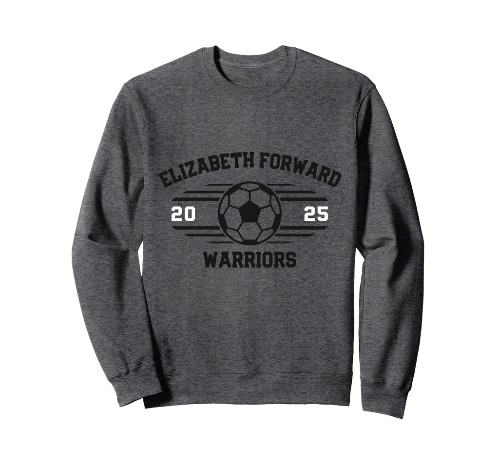 Elizabeth Forward Warriors Soccer Sweatshirt - Minimalist Print Unisex