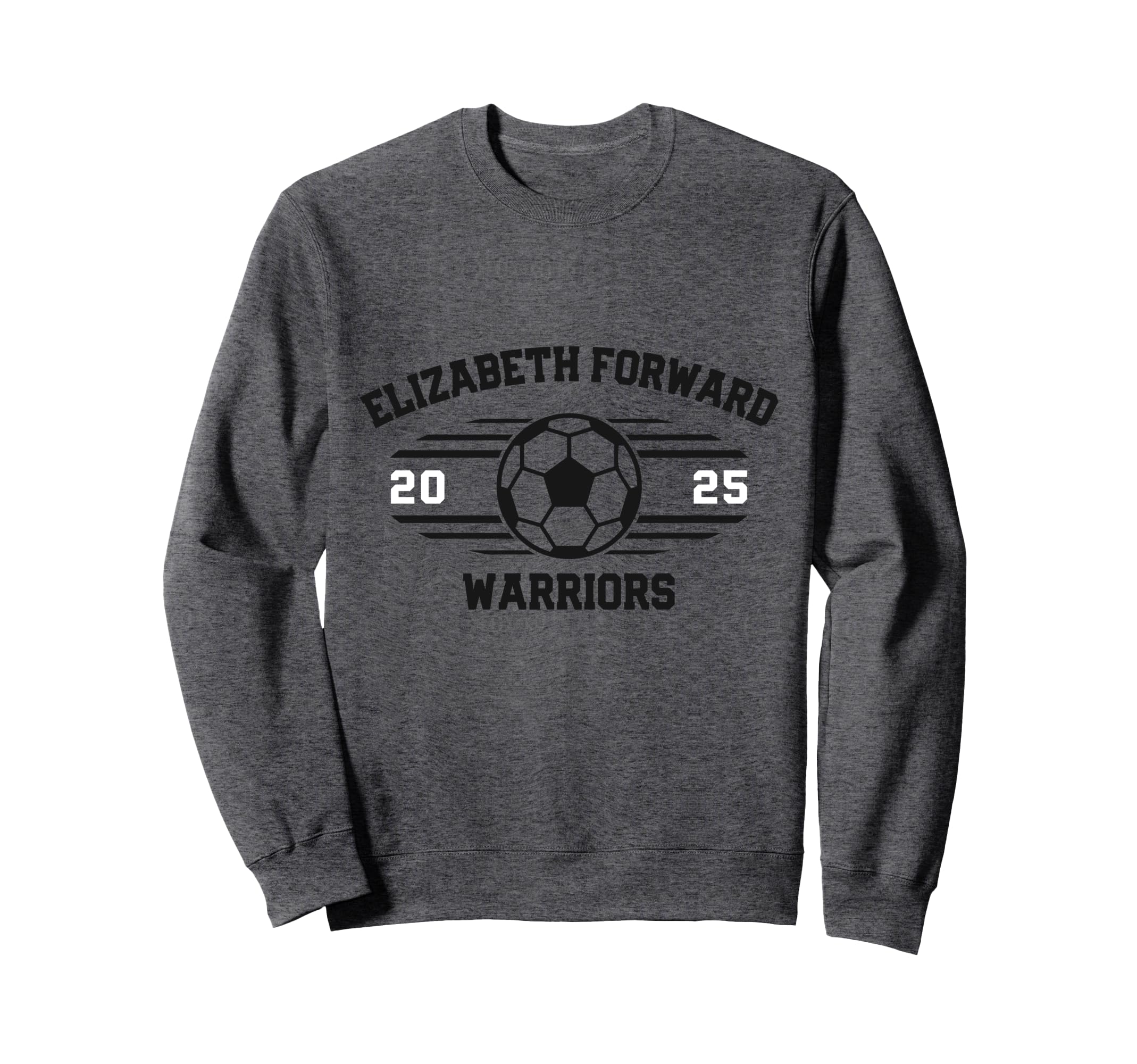 Elizabeth Forward Warriors Soccer Sweatshirt - Minimalist Print Unisex