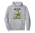Just Who Loves Avocado And Soccer Funny Hoodie - Trendy Graphic Men Women