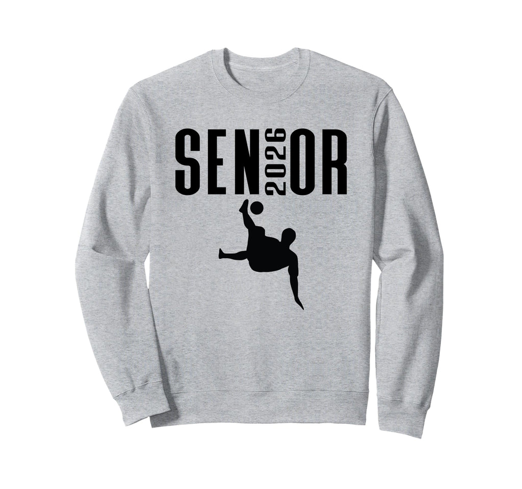 Senior 2026 Soccer Silhouette Class Sweatshirt - Fun Novelty Design Unisex