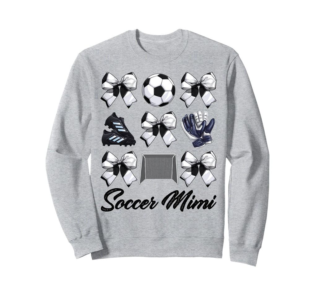 Soccer Mimi Bow Soccer Mom Mommy Sweatshirt - Streetwear Style Men Women