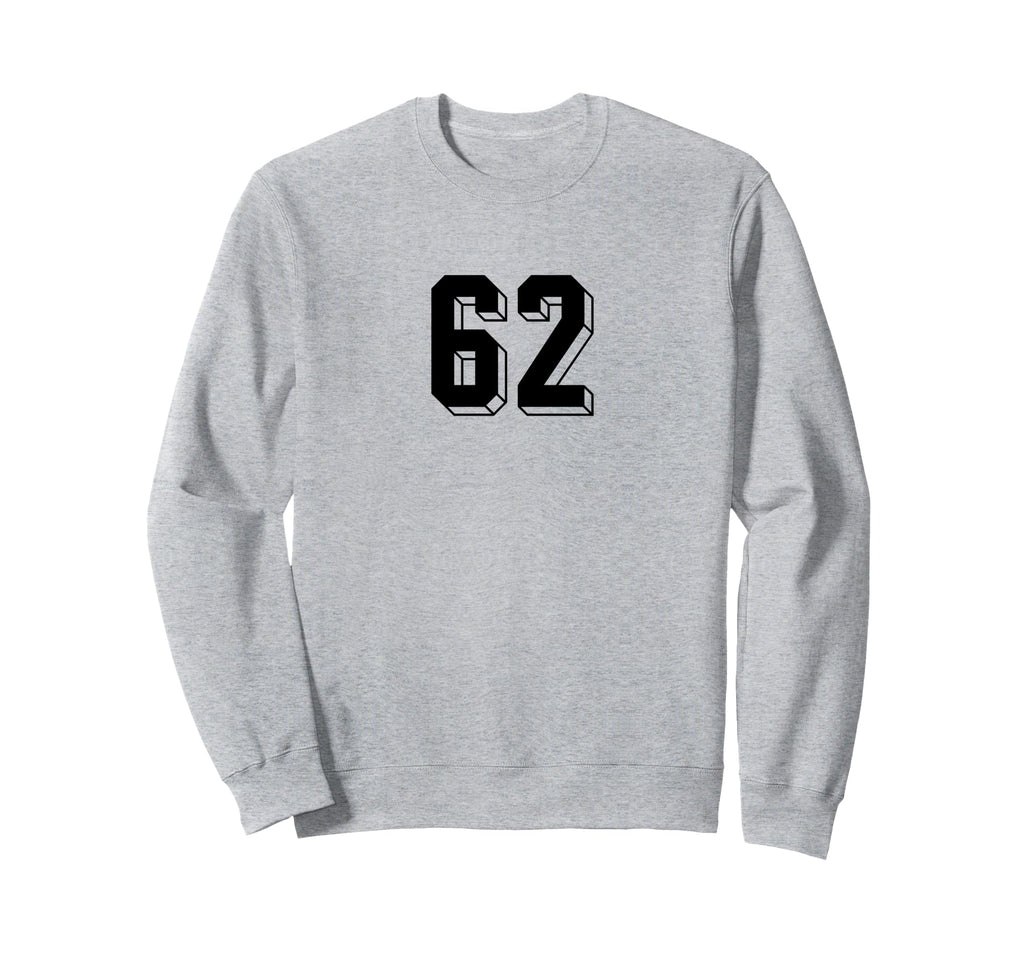Number 62 80S 90S Soccer Team Sweatshirt - Trendy Graphic for Adults