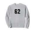 Number 62 80S 90S Soccer Team Sweatshirt - Trendy Graphic for Adults