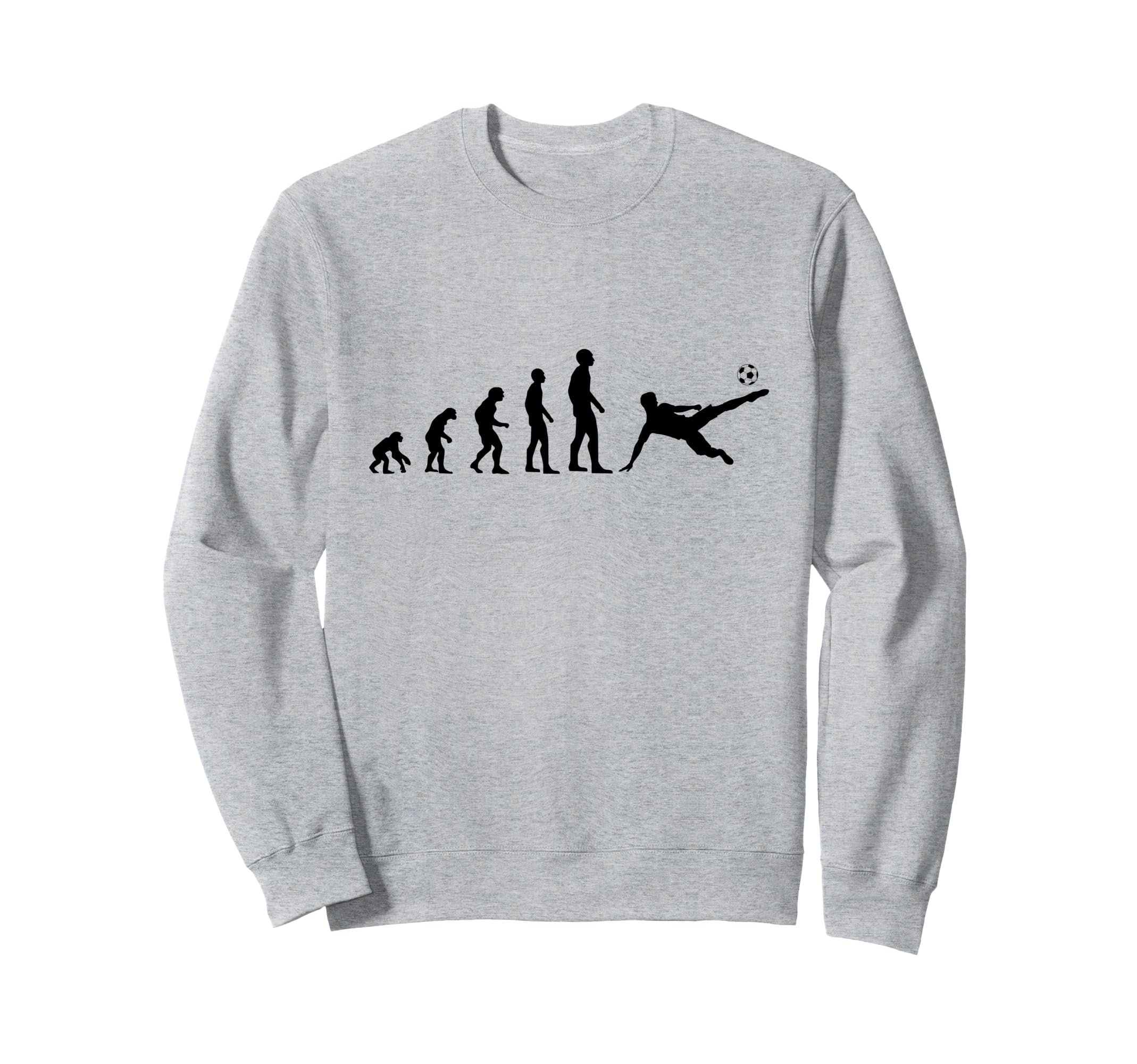 Evolution Football Funny Gift Soccer Sweatshirt - Fun Novelty Design Unisex