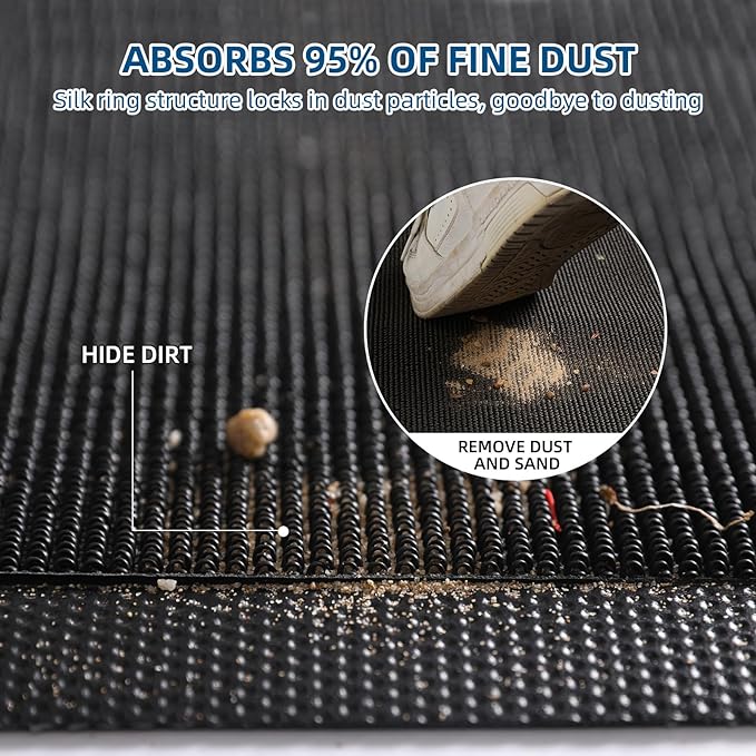Custom Commercial Grade Doormat Floor Mat Entryway Area Rug Welcome Carpet for Business Home Indoor/Outdoor Non Slip Washable Durable