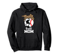 Ball Mom Funny Soccer Baseball Leopard Hoodie - Trendy Graphic for Adults